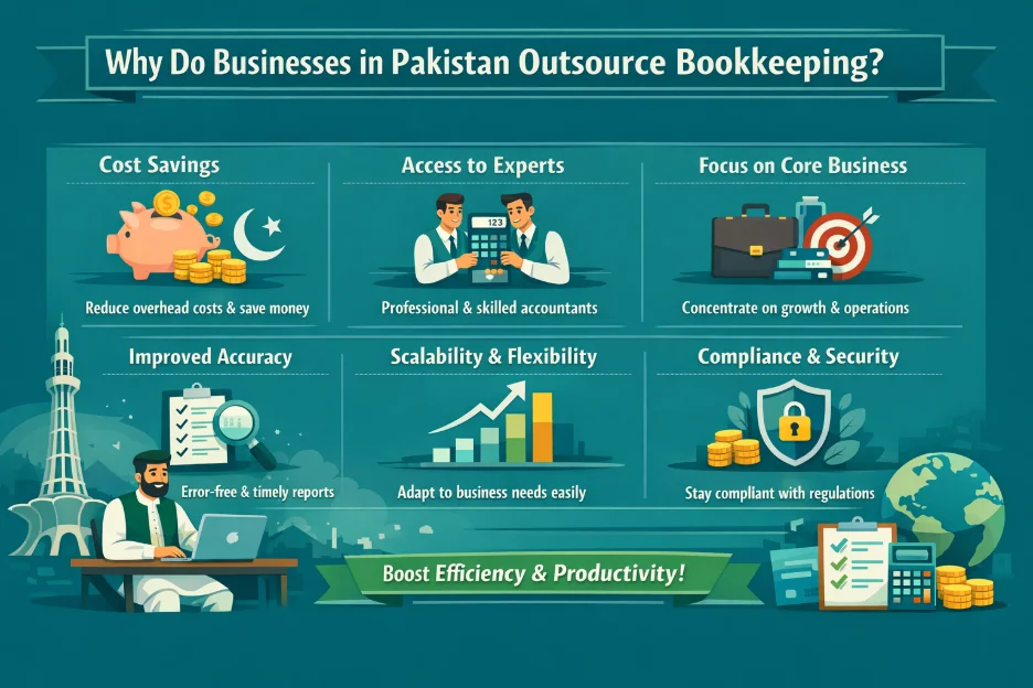 Why Do Businesses in Pakistan Outsource Bookkeeping