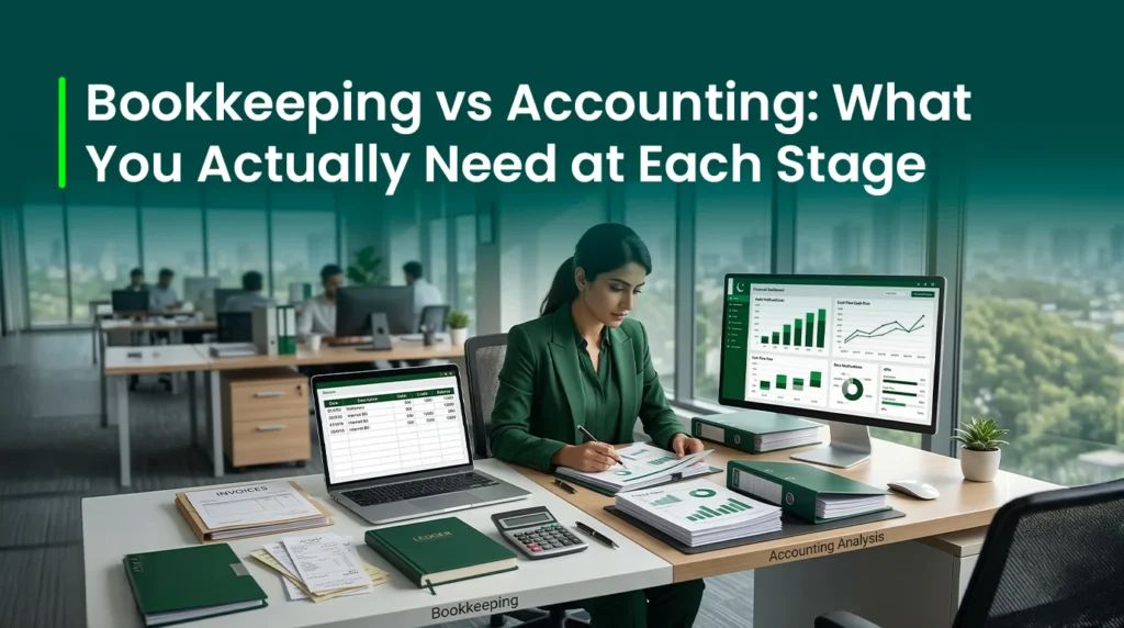 Bookkeeping vs Accounting What You Actually Need at Each Stage