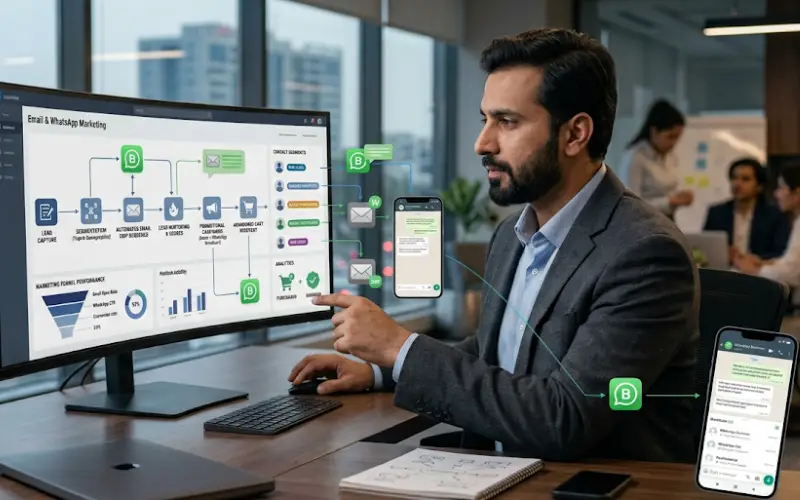 Email & WhatsApp Marketing